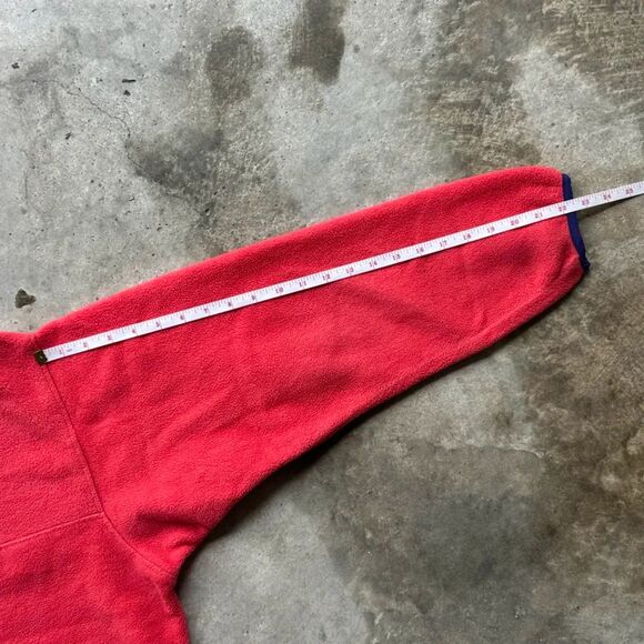 Vintage Patagonia Pink Fleece Snap-T Pullover Sweater Size L - Picture 7 of 7